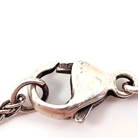 Beth Orduna Sterling Silver with citrine, peridot & chalcedonay cluster necklace - Picture 3 of 9